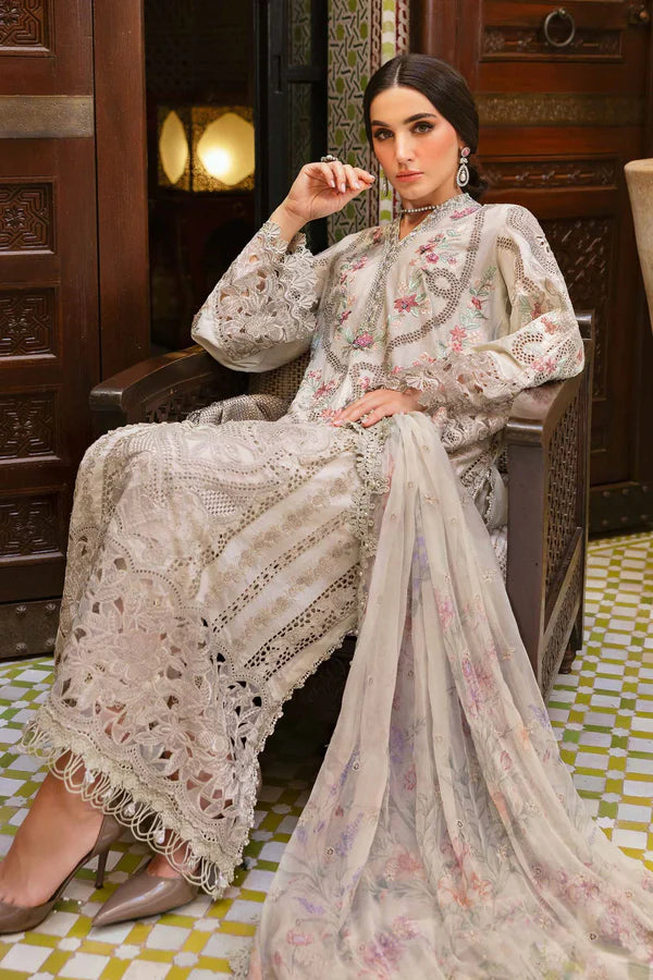 Maria.B Luxury Lawn Embroidered 3 Piece Unstitched MPT-D-2514-B