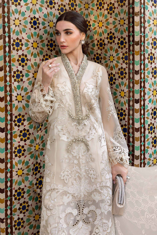 3 Piece Unstitched Embroidered Lawn Suit | D-2511-B