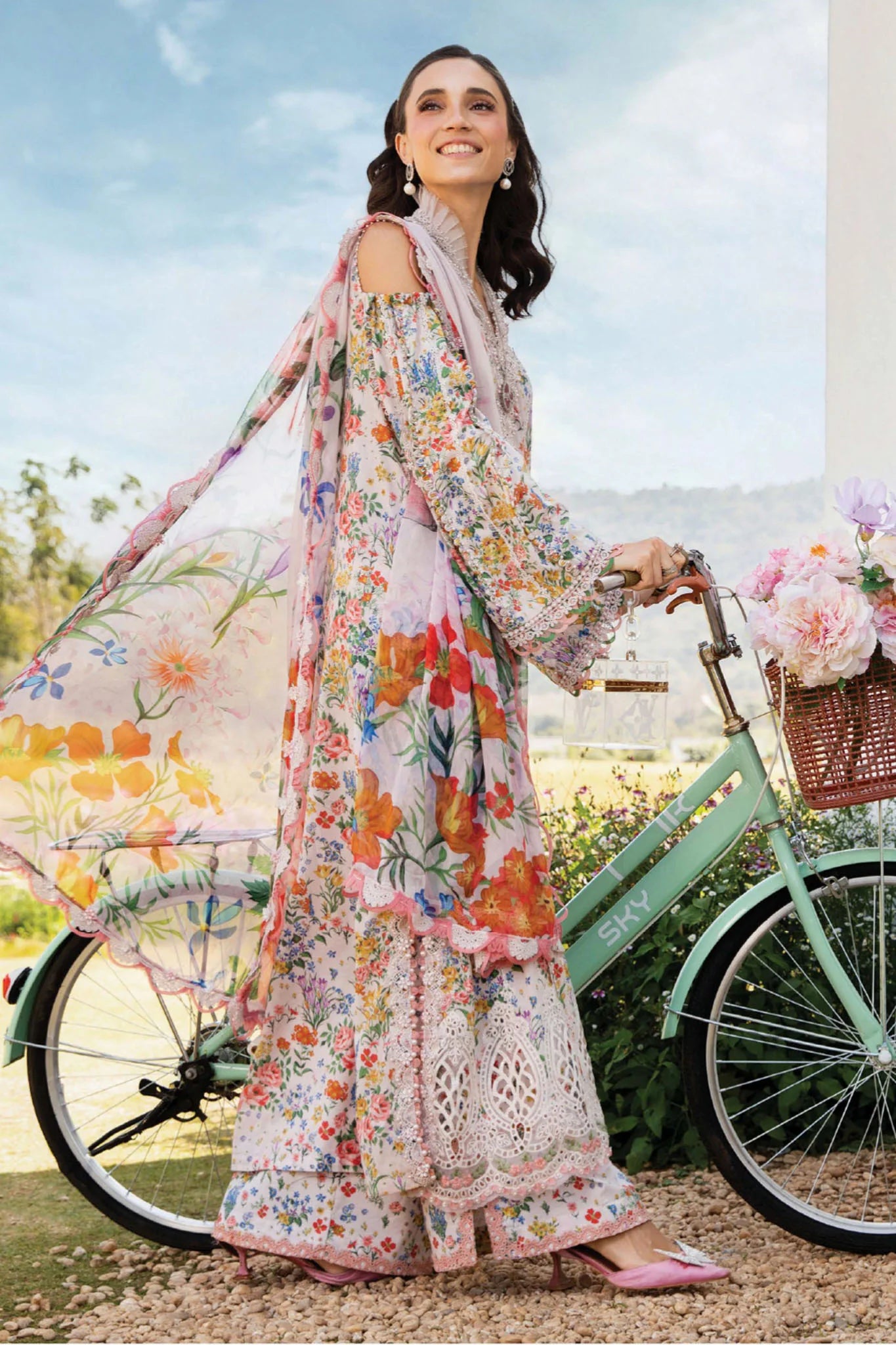 M.Prints By Maria B Unstitched 3 Piece Spring Summer Collection'2025-07-A