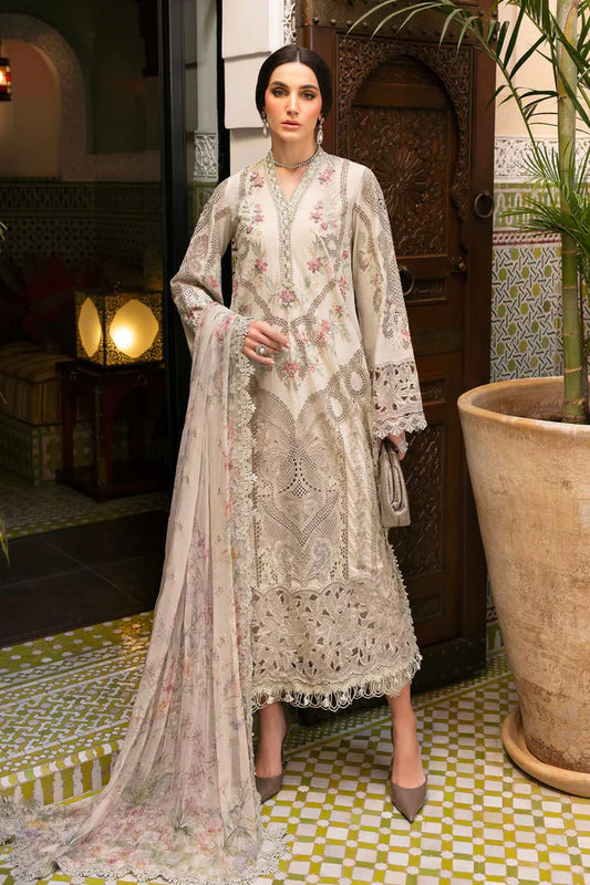 Maria.B Luxury Lawn Embroidered 3 Piece Unstitched MPT-D-2514-B