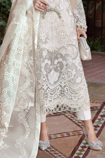 3 Piece Unstitched Embroidered Lawn Suit | D-2511-B