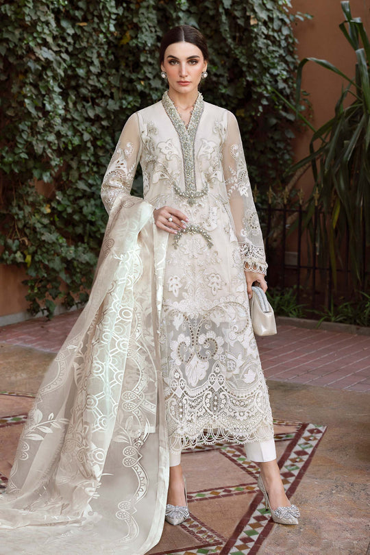 3 Piece Unstitched Embroidered Lawn Suit | D-2511-B