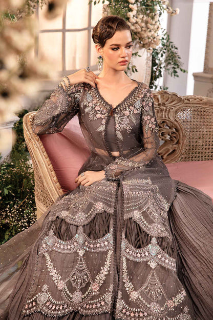 Embroidered And Hand Embellished Net Saree | BD-2902