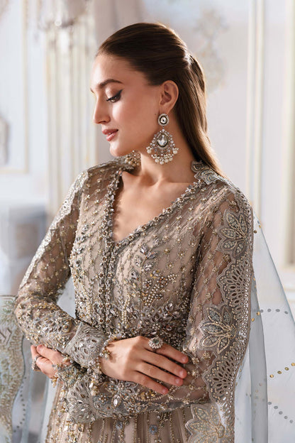 3 Piece Unstiched Embroidered Net Suit | BD-3002