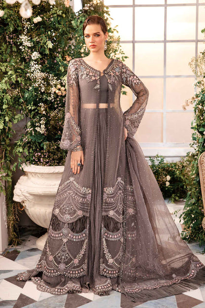 Embroidered And Hand Embellished Net Saree | BD-2902