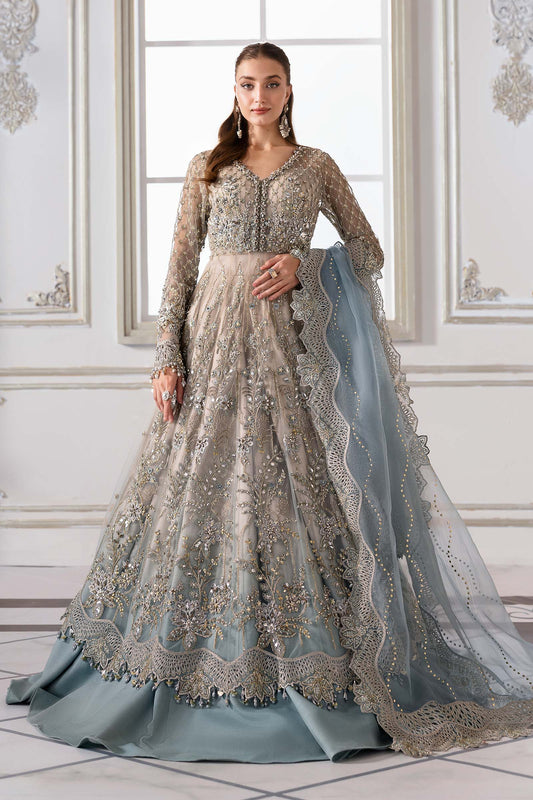 3 Piece Unstiched Embroidered Net Suit | BD-3002