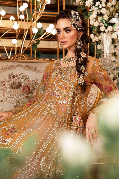 Maria-B Unstitched Embroidered Organza Suit | BD-2907