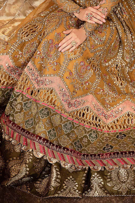 Maria-B Unstitched Embroidered Organza Suit | BD-2907