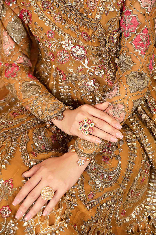 Maria-B Unstitched Embroidered Organza Suit | BD-2907