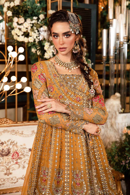 Maria-B Unstitched Embroidered Organza Suit | BD-2907
