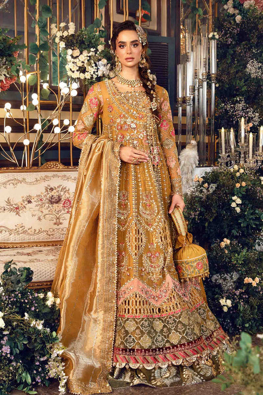 Maria-B Unstitched Embroidered Organza Suit | BD-2907