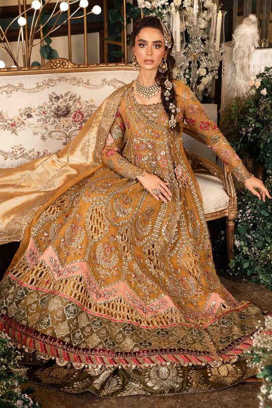 Maria-B Unstitched Embroidered Organza Suit | BD-2907