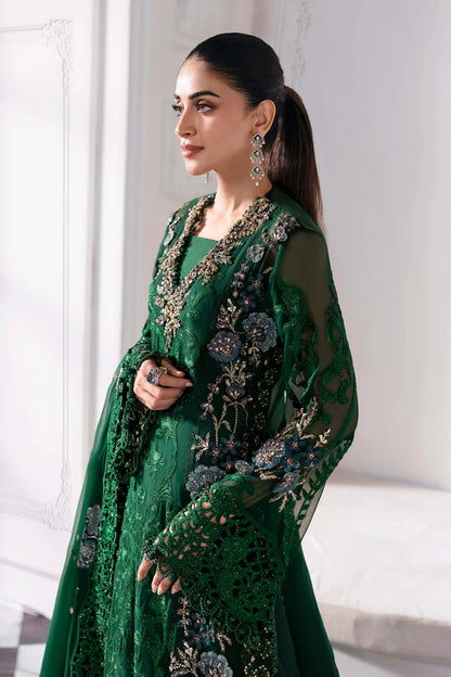 MARIA B Embroidered Chiffon Suit | BD-3008