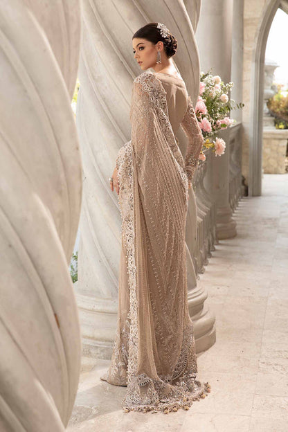 Embroidered And Hand Embellished Chiffon Saree | BD-2801