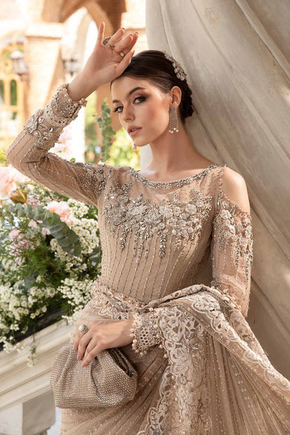 Embroidered And Hand Embellished Chiffon Saree | BD-2801