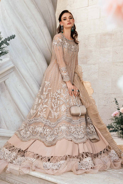Embroidered And Hand Embellished Chiffon Saree | BD-2801